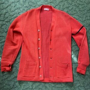 1940s Letterman Orange Cardigan